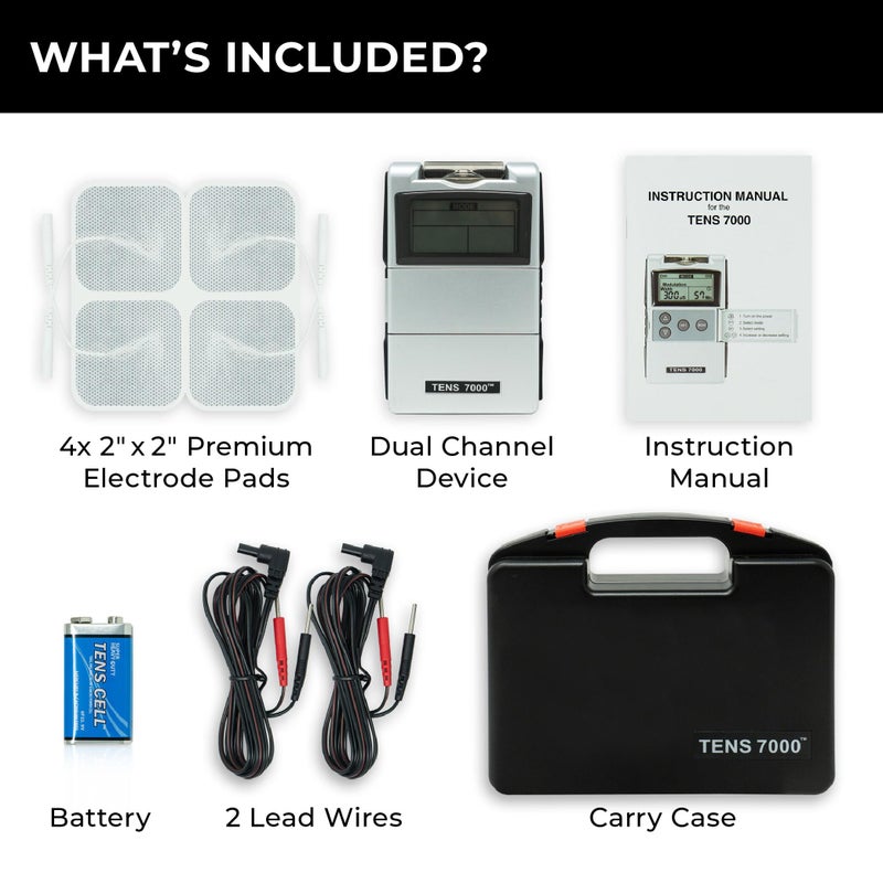TENS 7000 Digital TENS Unit with Accessories - Muscle Stimulator Machine for Back Pain Relief, Sciatica, Neck, Nerve, Shoulder, Hip, Elbow, Muscle Pain Relief - Image 5